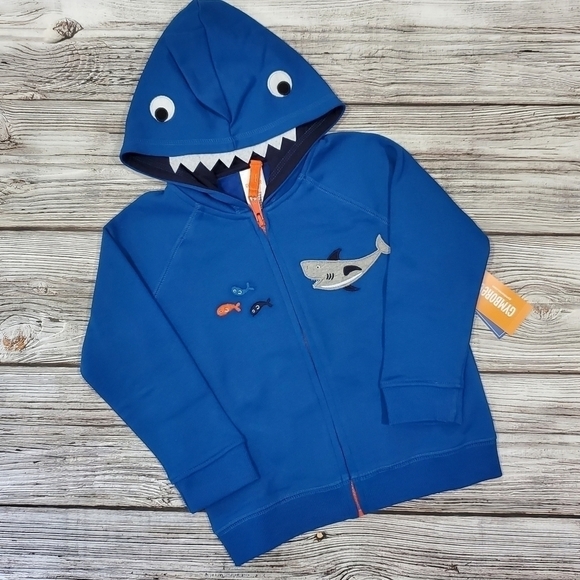 Gymboree NWT Shark Hoodie - Picture 1 of 3